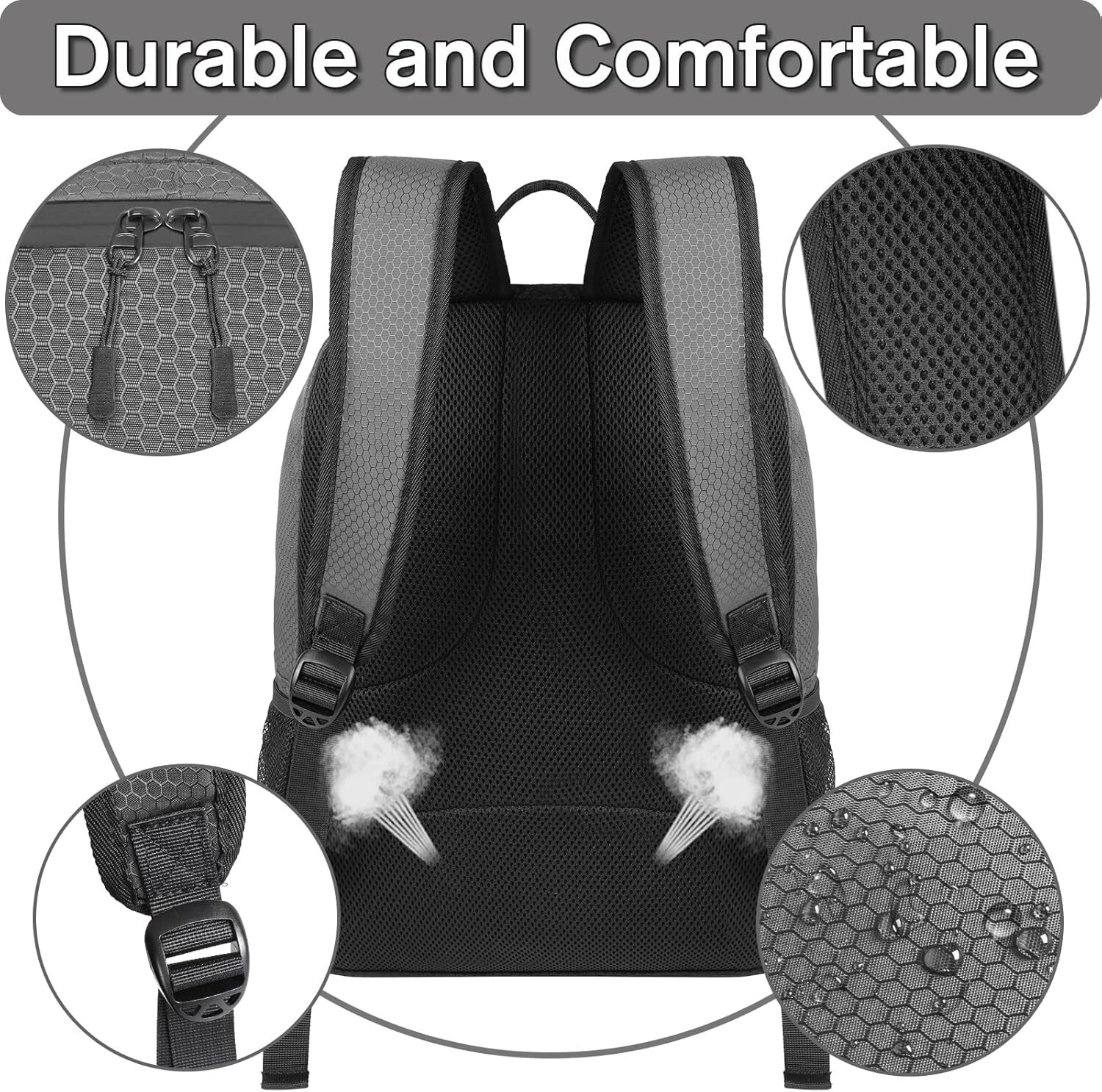 Water-Resistant Soccer & Multi-Sport Backpack – Fits Basketball, Football & More