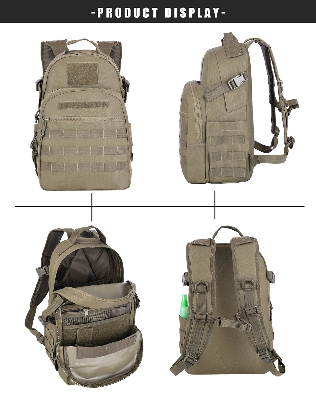 Tactical Backpack for Men 30L Military Backpacks Concealed Carry Bags with Gu…