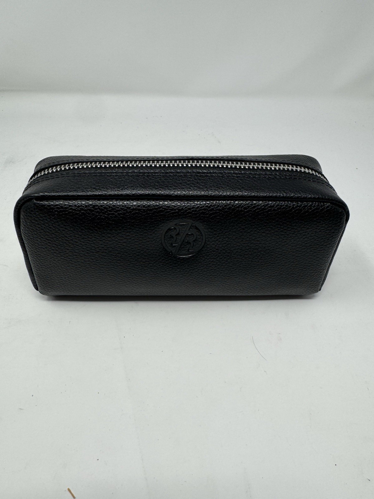 Rockwell Faux Leather Black Shaving Bag