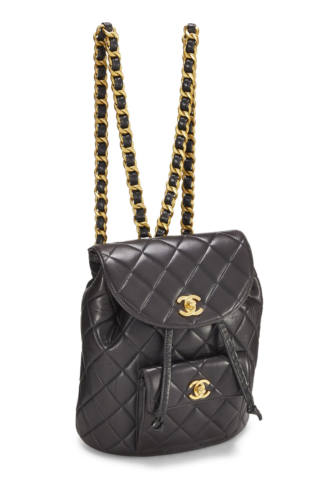 Chanel Black Quilted Lambskin Classic Backpack Medium – WGACA
