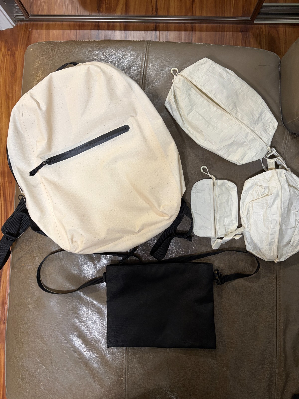 MUJI Bag Lot Water Repellent Ripstop Backpack Sacoche 5pc Full lot of MUJI tra