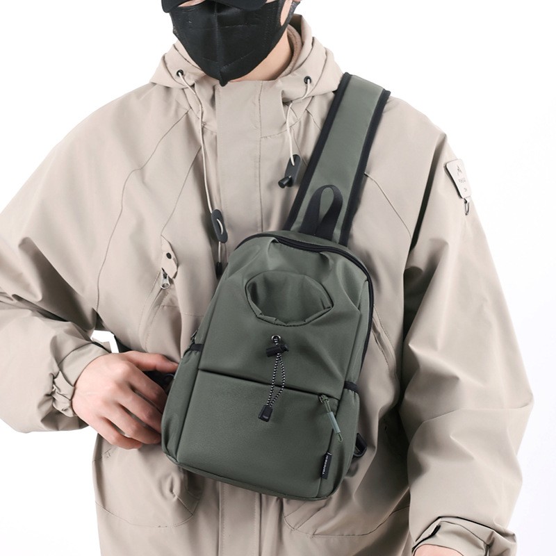 Men’s Oxford Cloth Splash-proof Shoulder Crossbody Chest Bag