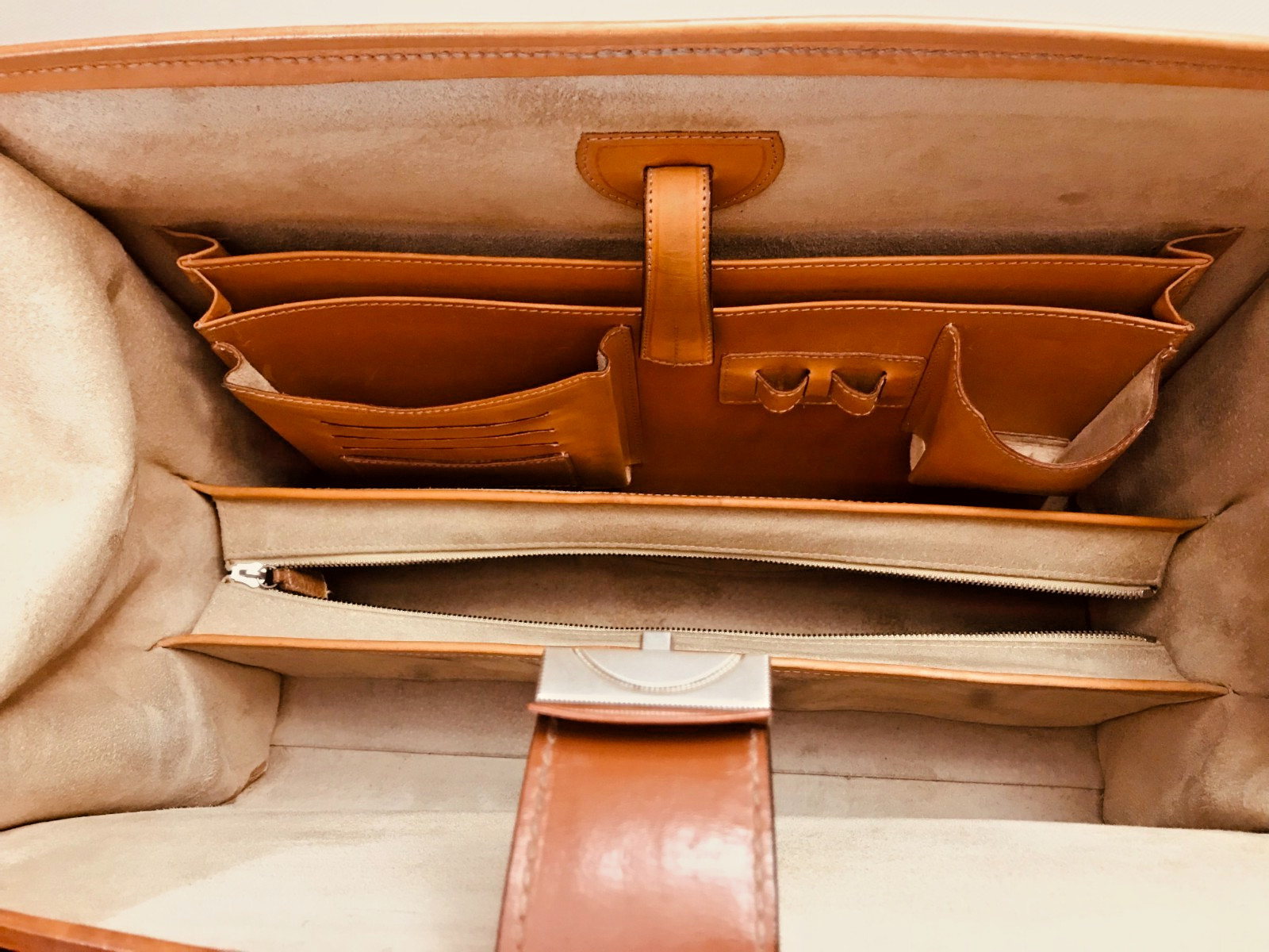 TANNER KROLLE “Bailey’s Case” Bridle Leather Briefcase / Lawyer Bag – ENGLAND