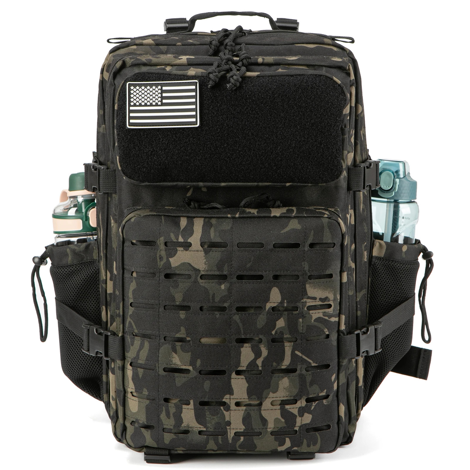 45L Tactical Backpack Outdoor Hiking Camping Survival Rucksack Travel School Bag