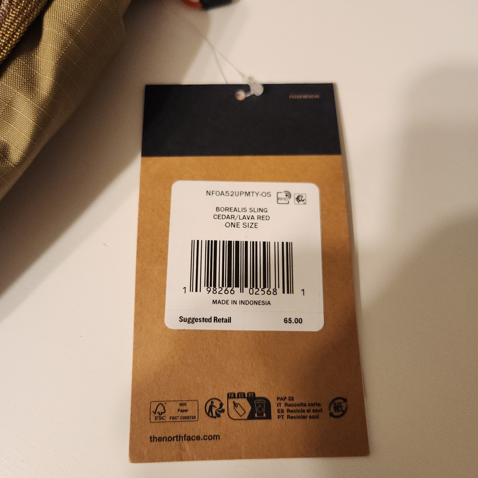 The North Face Borealis Sling Bag Cedar Lava Red Color Shoulder Crossbody Bag