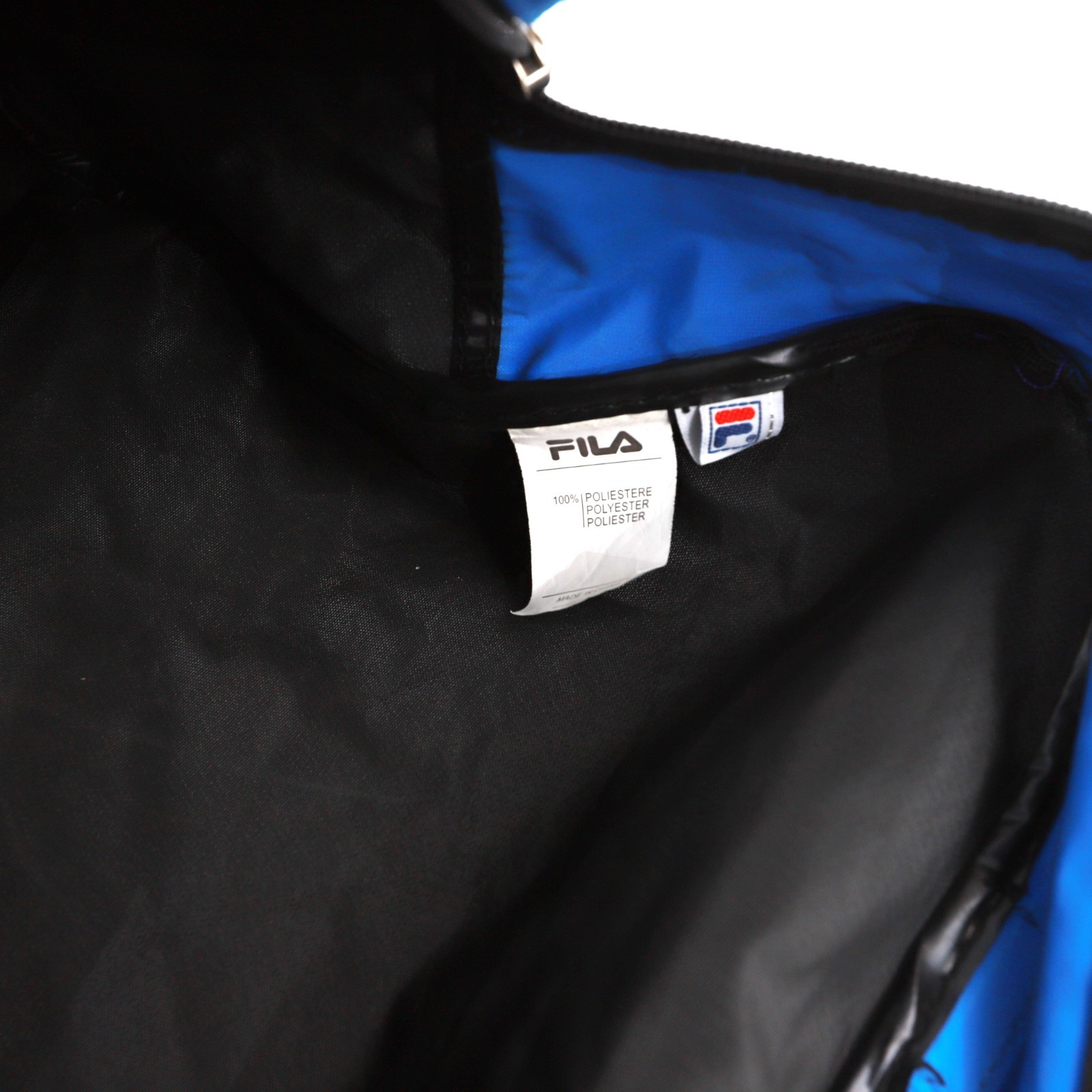 VTG FILA Blue Black Duffle Polyester Bag