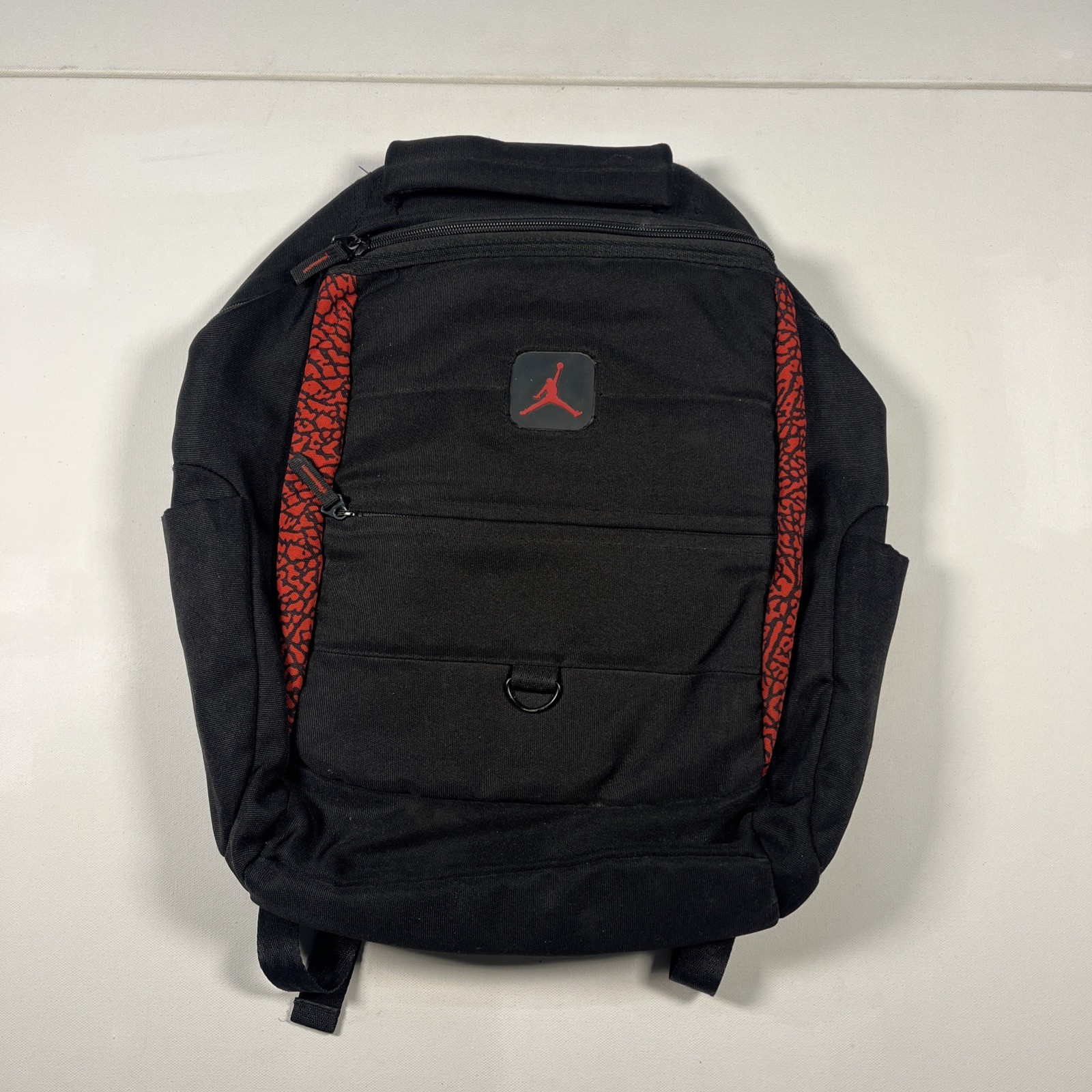 Jordan Jumpman Backpack Black Red Elephant Print Padded Laptop Bag FLAW