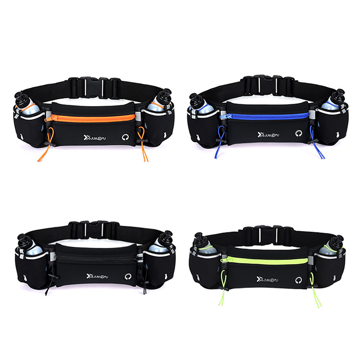 Running Cycling Belt Waist Pack Bag With Water Bottle Sports Fitness Phone Pouch