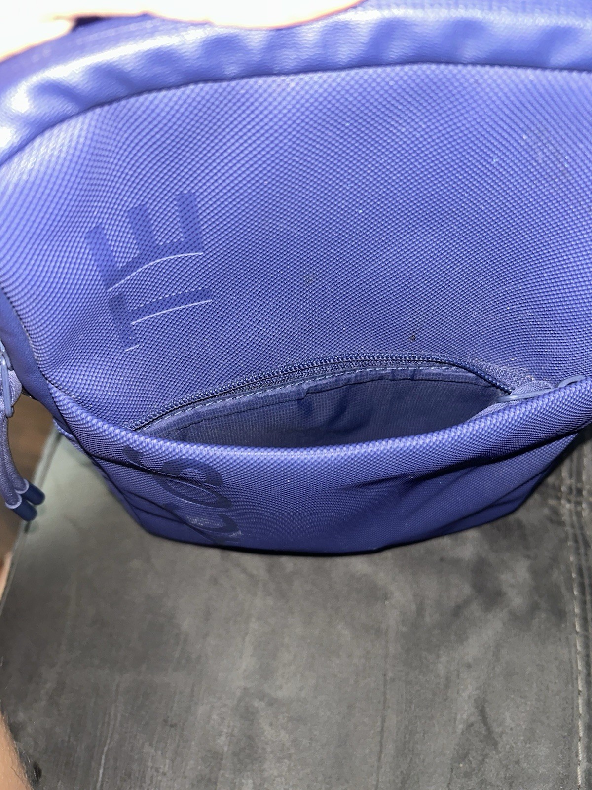 Lacoste Men’s Blue Crossbody Bag Zip Closure Adjustable Strap Inner Pockets