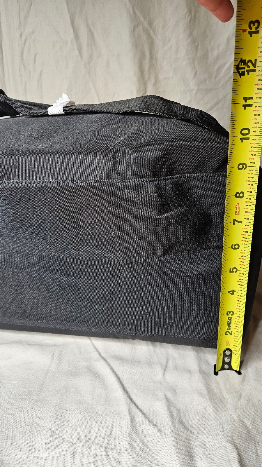 Azzaro Parfums Duffle Weekender Gym Overnight Bag Black Canvas Faux Leather NEW