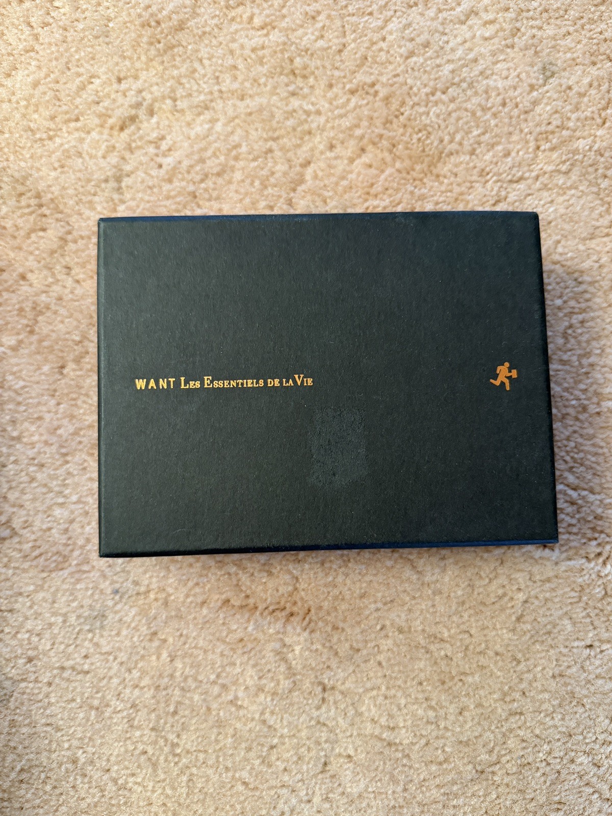 WANT LES ESSENTIELS DE LA VIE Black Leather Pearson passport cover
