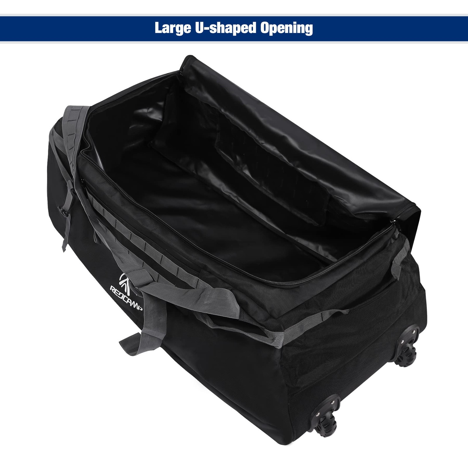 85L/120L/140L Foldable Duffle Bag with Wheels, Large Travel Duffel Bag, 140l …
