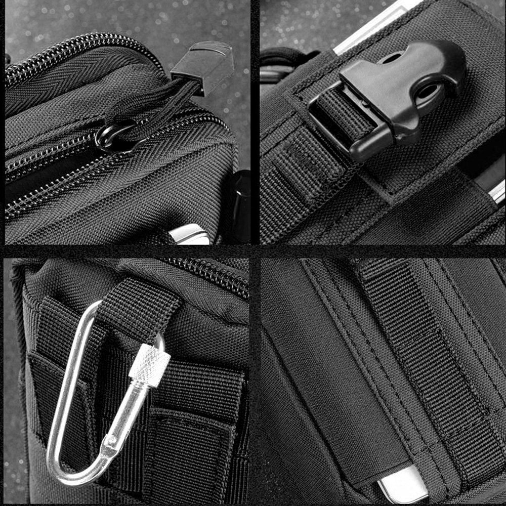 Fanny Pack Tactical Molle Military Waist Belt Phone Pouch Sports Pockets Bag