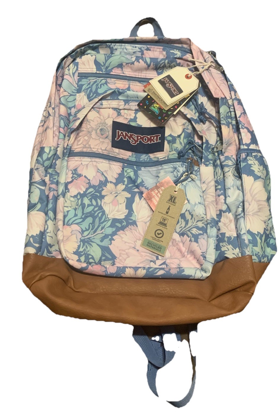 Jansport Cool Student Backpack Polyester Faded tapestry Elemental Blue