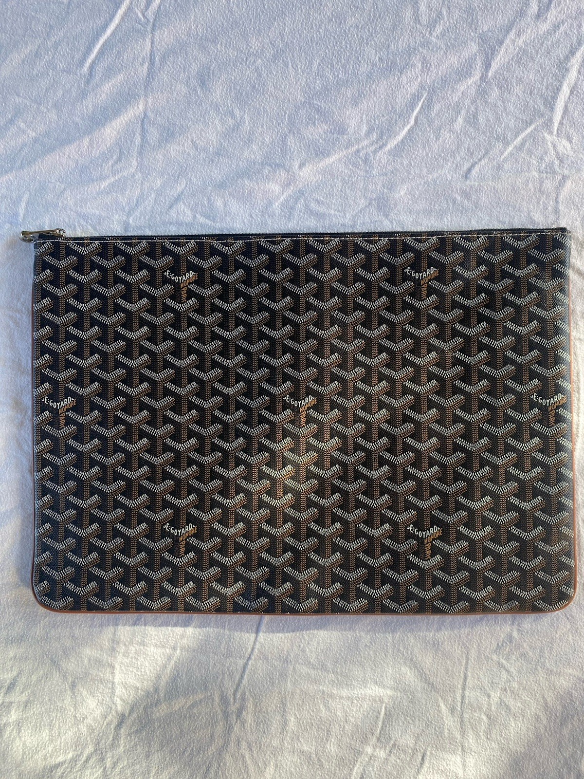 Goyard Leather Laptop Bag / Document Sleeve