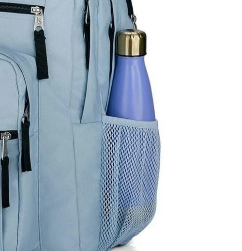 JanSport BIG STUDENT 17.5″ Backpack Blue Dusk 15in Laptop Sleeve Bottle Pocket