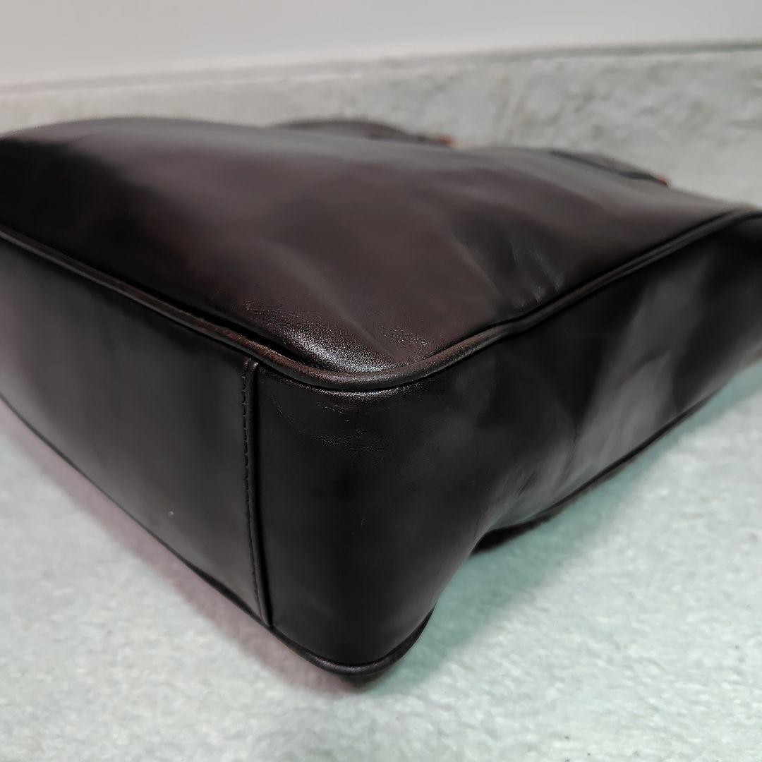 Authentic Bally Brown 2-Way Tote Bag Leather 34cm x 31cm x 9cmBally Leather To