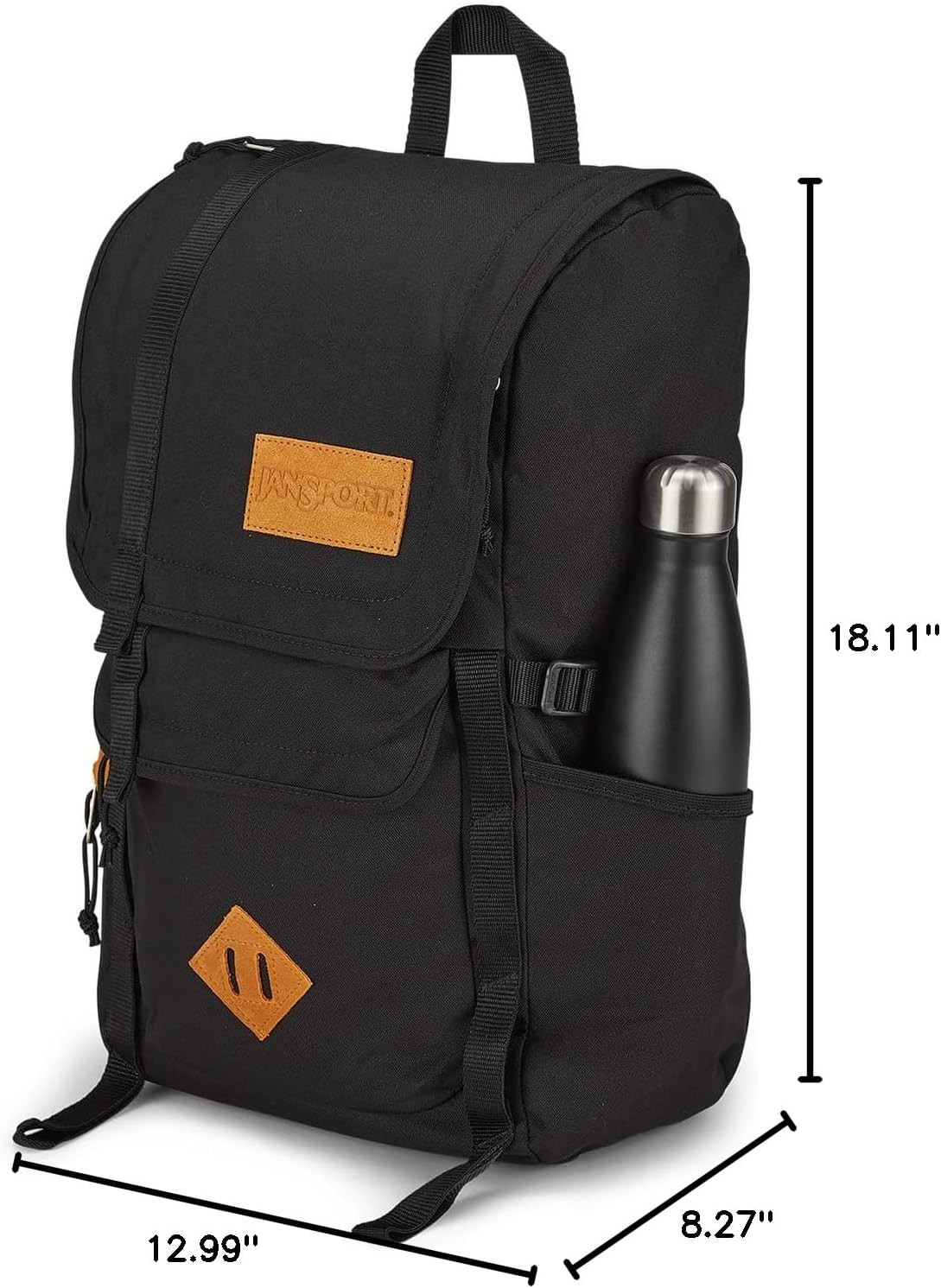Hatchet Backpack with Padded Laptop Compartment and Dual Water Bottle Pockets