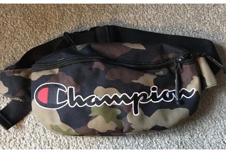 Champion Camo Waist Belt Bag Fanny Pack Adjustable Green Brown Black