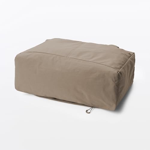 MUJI Recycled Nylon Foldable Boston Bag Travel Luggage Tote Beige from JP