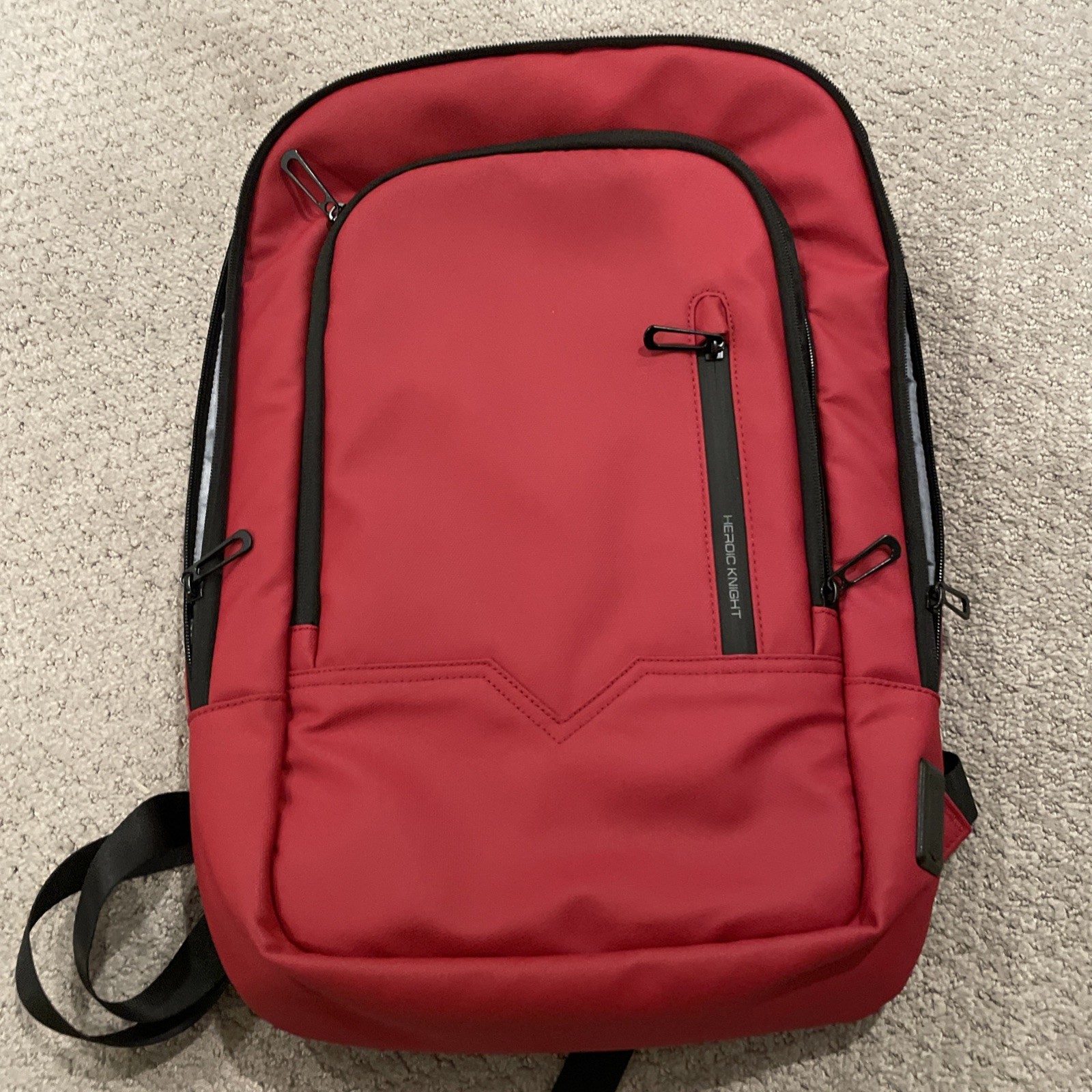🎒 Heroic Knight Tech Backpack – Red/Black – New Without Tags