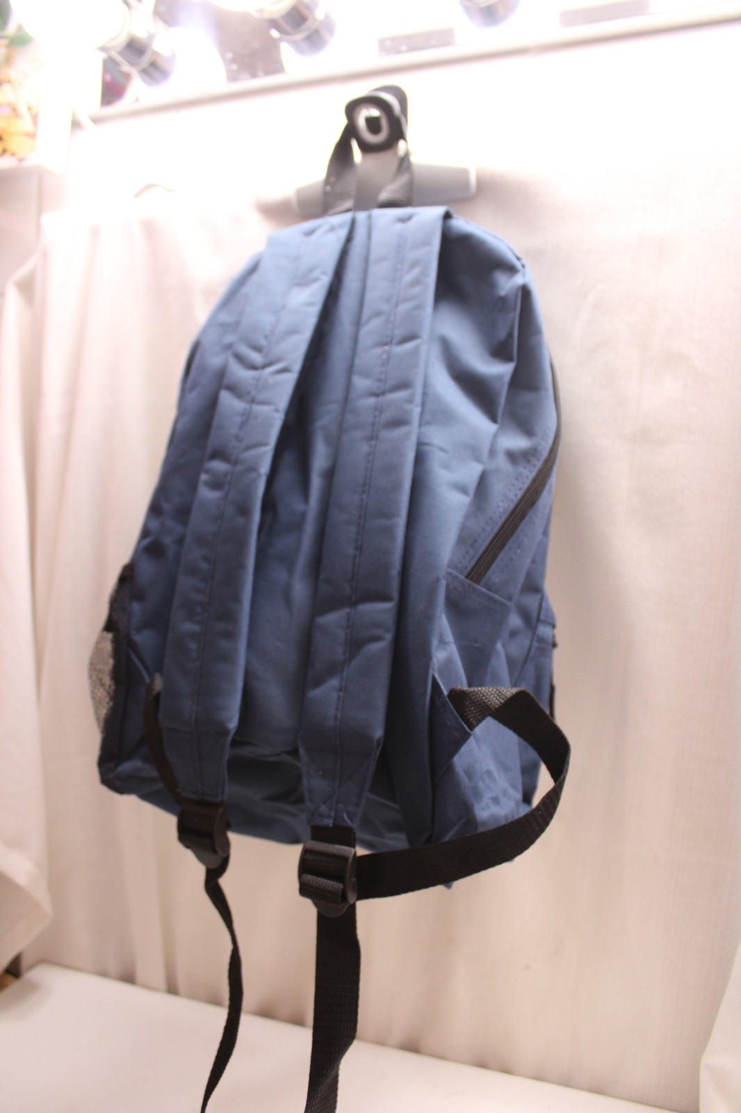 classic 17-inch navy blue backpack 13X17X6 inches