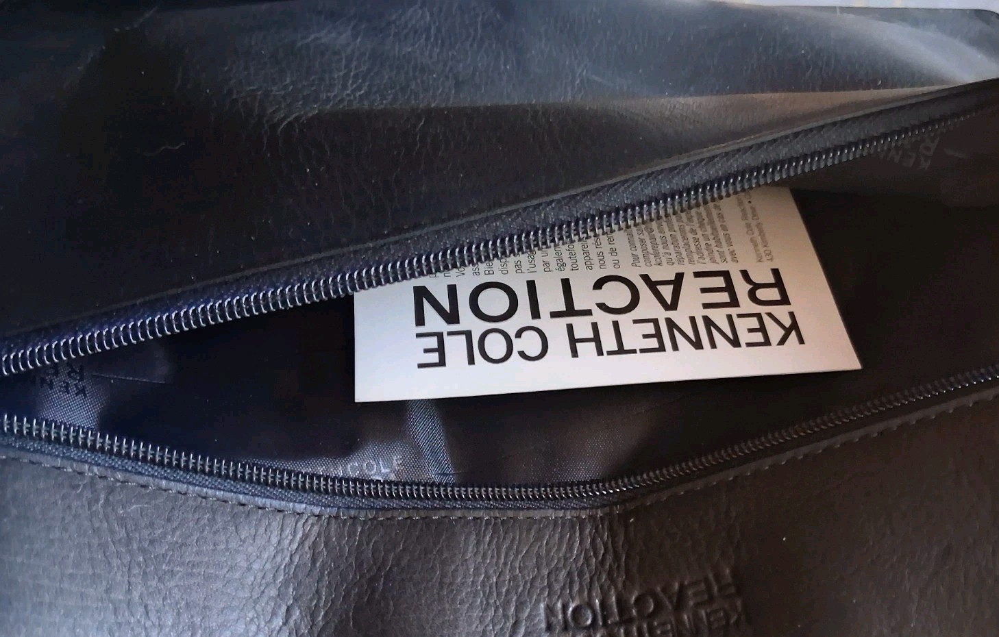Kenneth Cole Reaction Leather Messenger Briefcase Laptop Bag “In First Case NEW