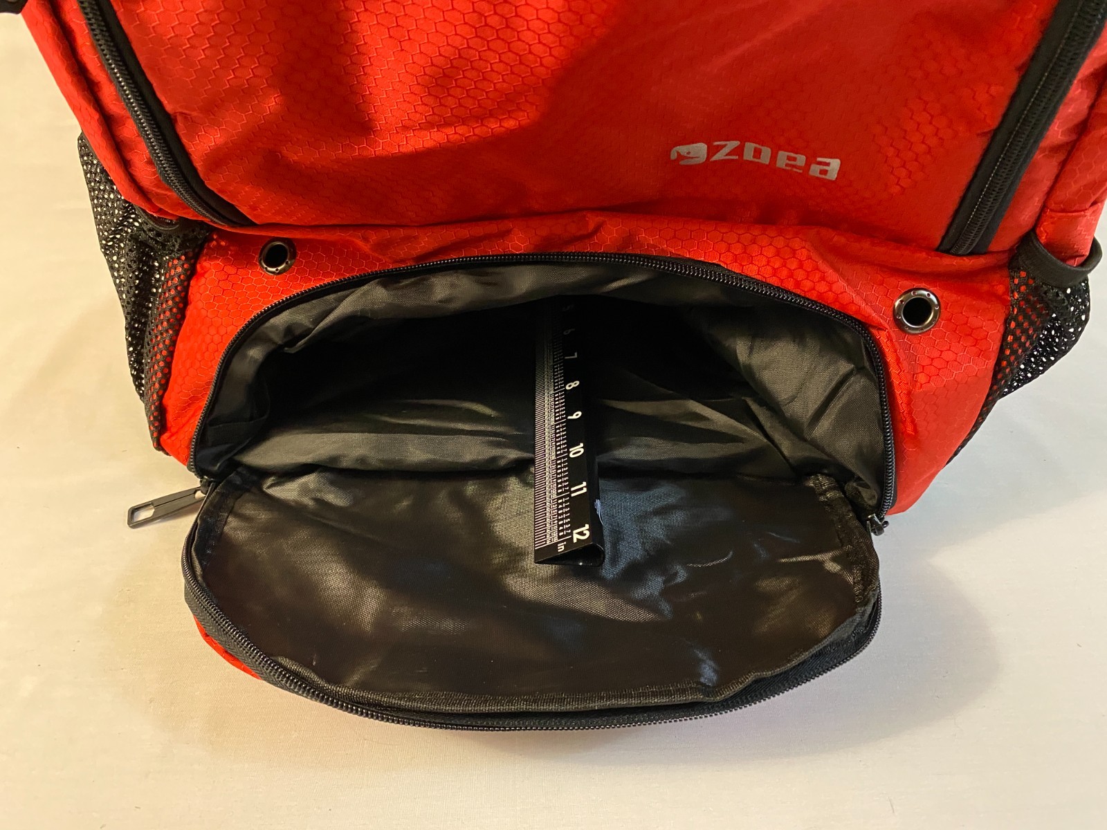 Zoea Red Sports Gear Backpack Large Multi-Pocket Travel School Gym Bag New