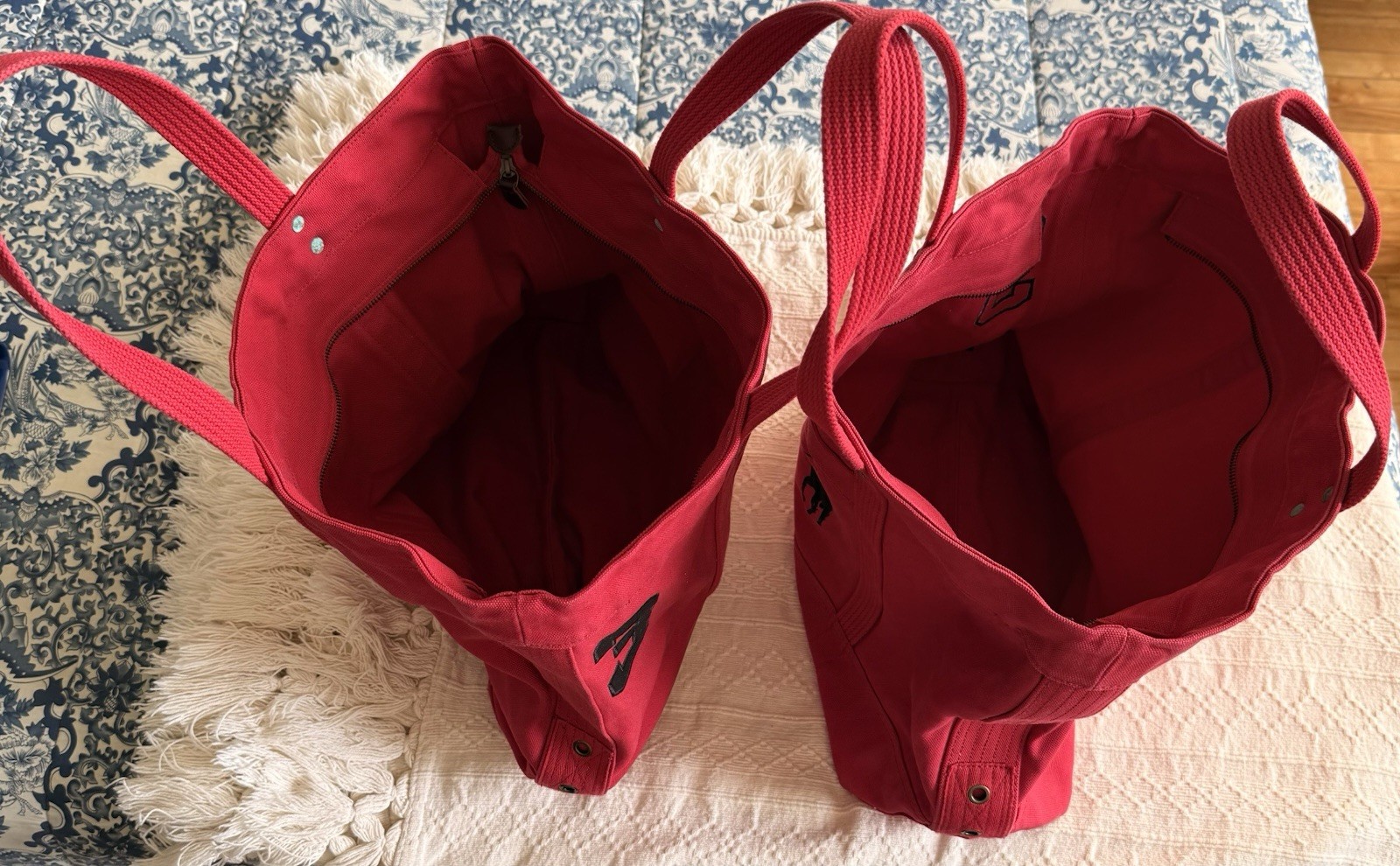 POLO RALPH LAUREN RED “BIG PONY” CANVAS TOTE. LIMITED EDITION! 18”x15”x6”