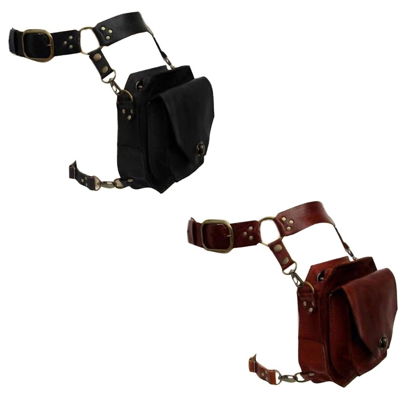 Steampunk Drop Leg Thigh Bag For Men Women, Medieval Waist Bag Leg Bag