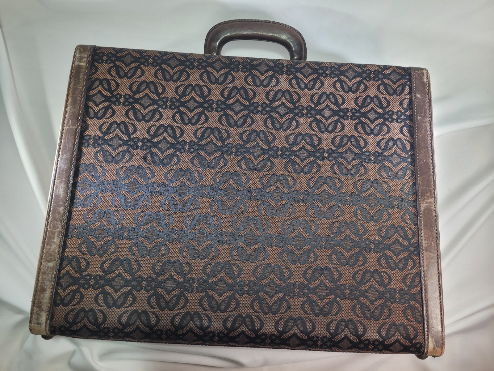 Vintage 1970s LOEWE Leather Briefcase w/ Attache Case Very Good Condition