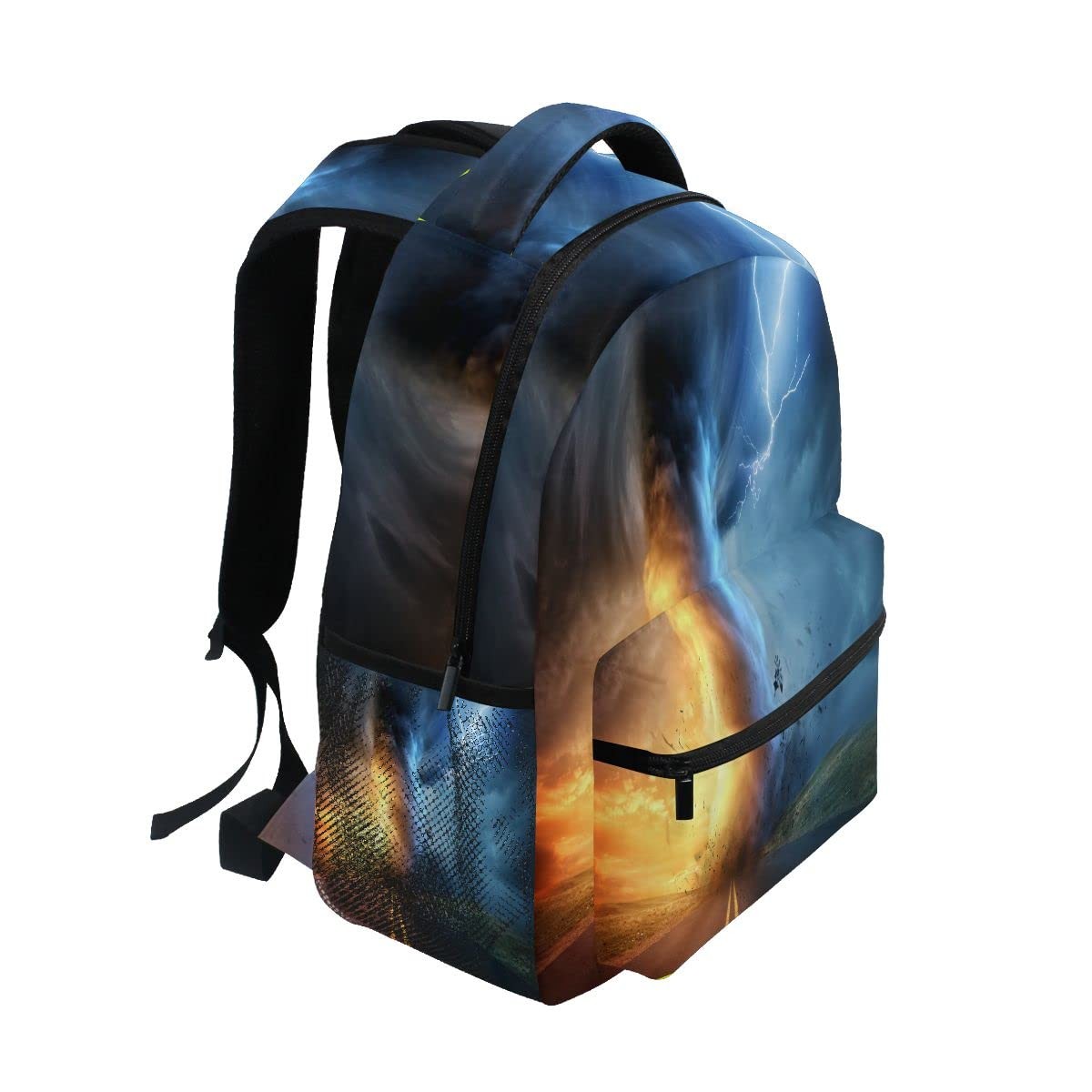 Tornado Colorful School Backpack Lightweight Laptop Bookbag For Boys Girls