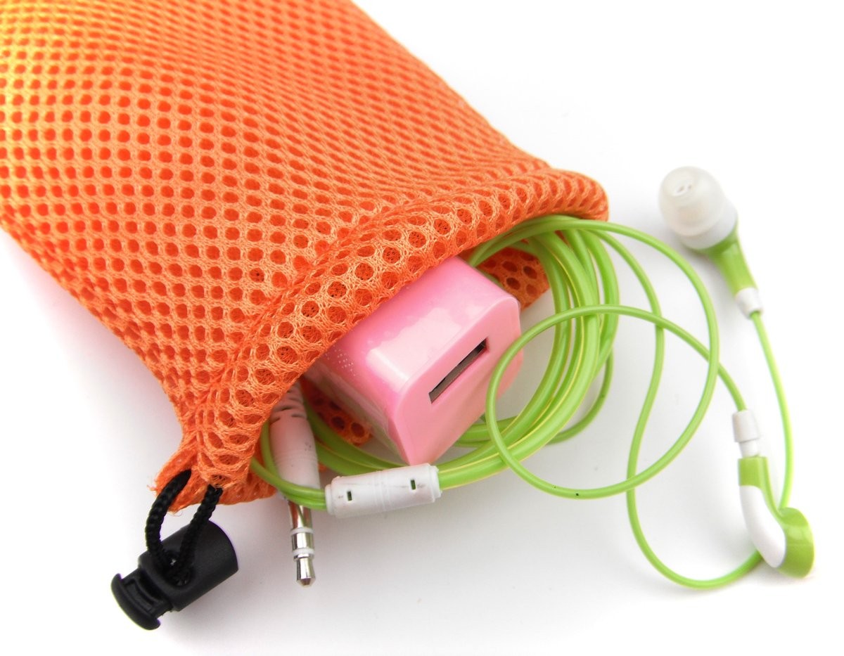 6 PCS Nylon Mesh Drawstring Bag Pouch Mini Cellphone 9x14cm 3.5×5.5 Inch