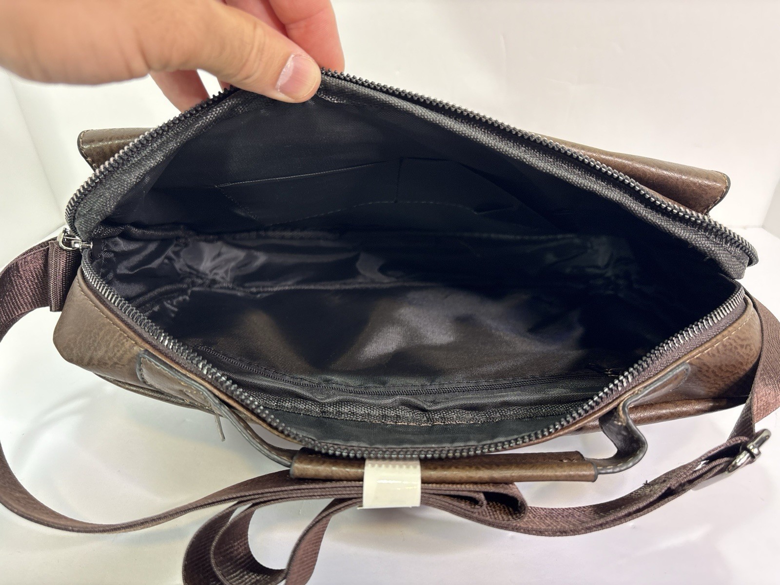 WEIXIER Brand Men’s Shoulder Bag Leather Handbag Business Messenger Crossbody