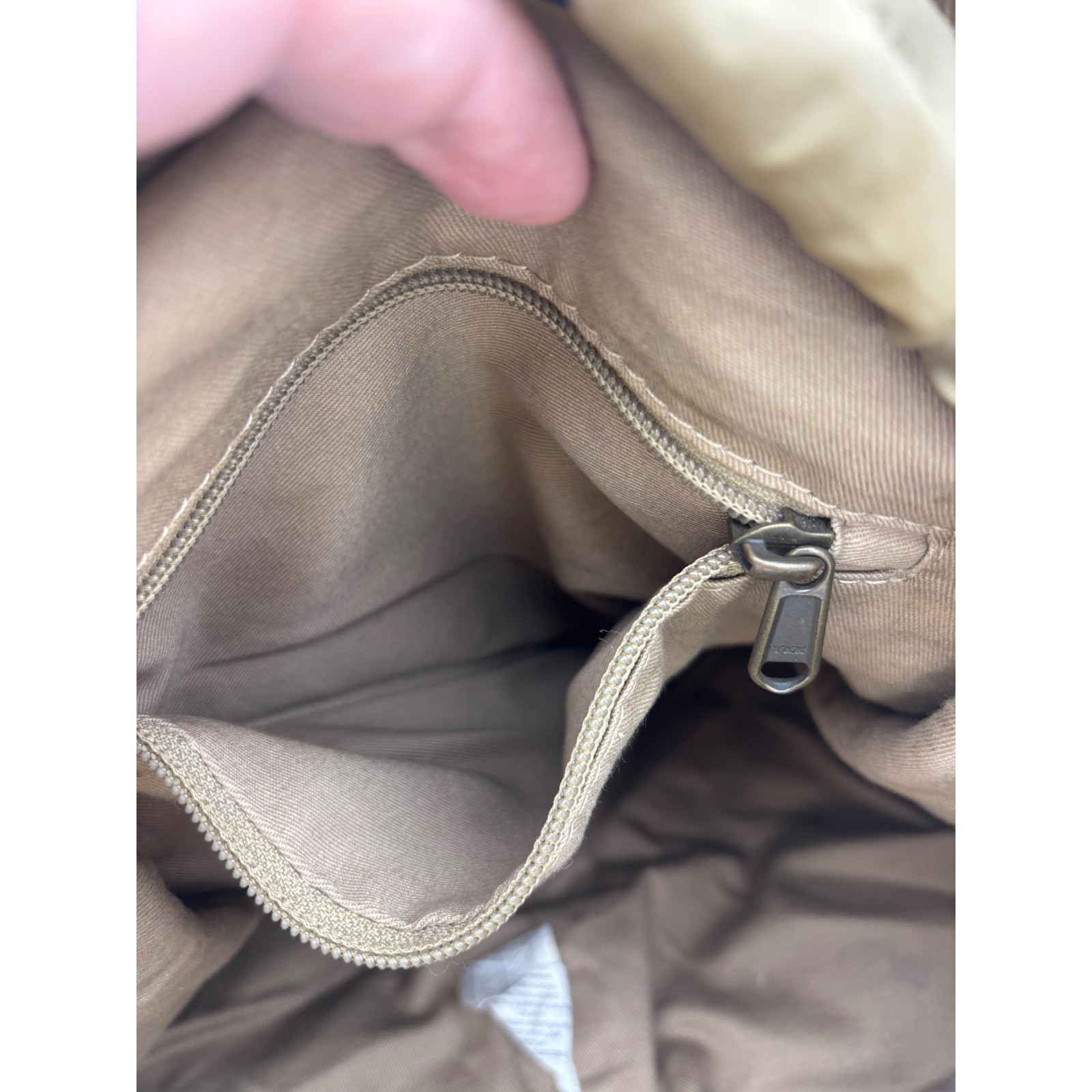 VINTAGE L.L. BEAN Rucksack Backpack Brown Canvas Leather Hiking RARE Utility Bag