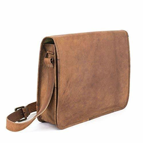 Vintage Leather messenger 1 Year warranty satchel bag genuine Laptop briefcase