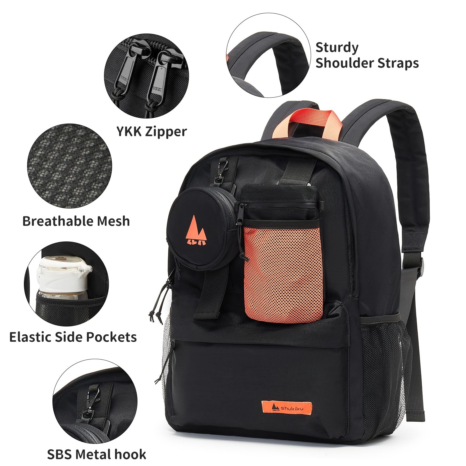 15 Inch Cool Backpack for Woman Man Funny 3 in 1 Removable College Travel