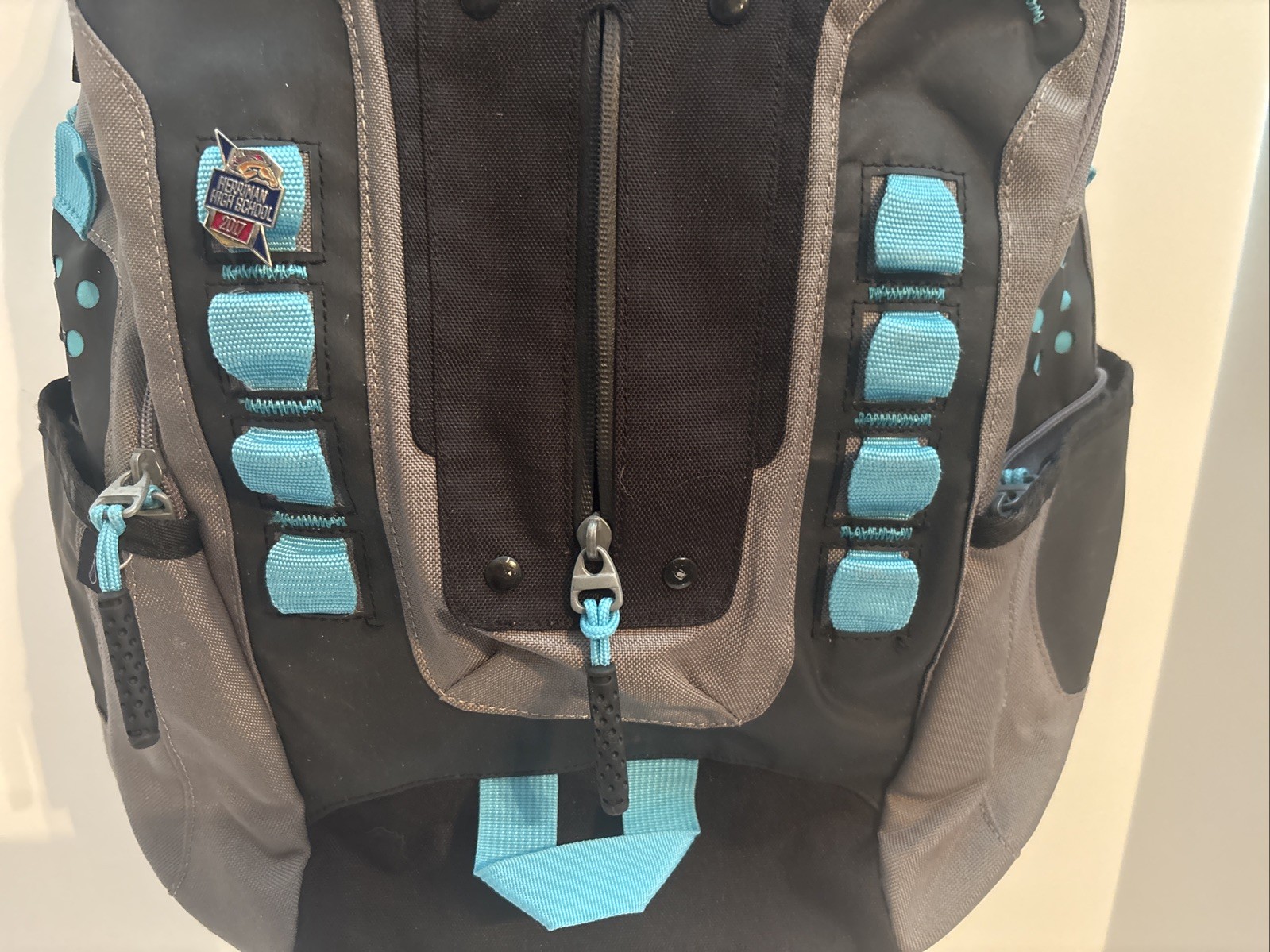 Oakley Echo Charlie Laptop School Hiking Backpack Blue Gray / Grey