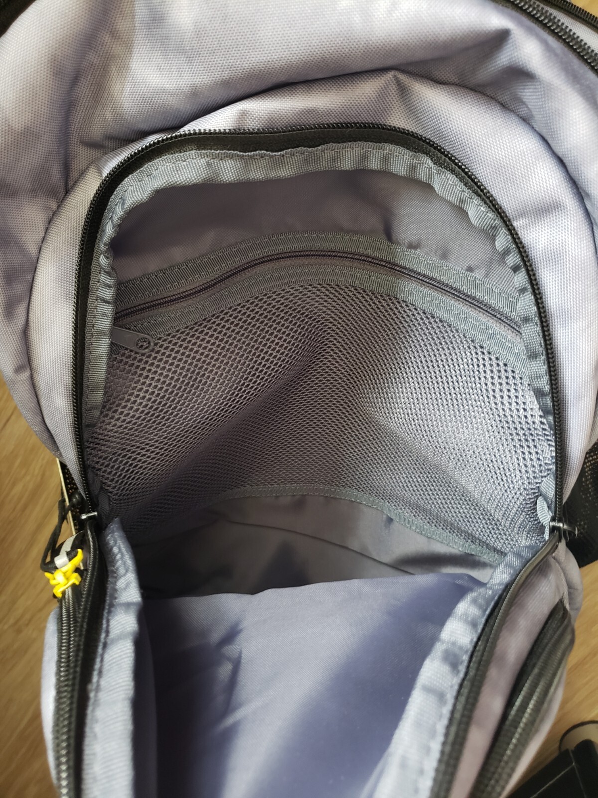 Adidas Prime 6 Backpack ipe Clean Multi Pocket Zip Jersey Gray & Black NWT