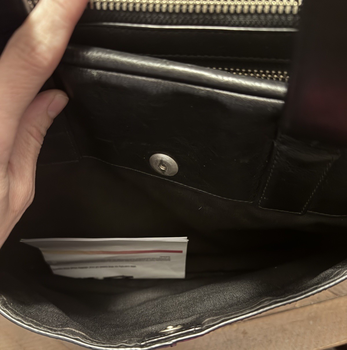 COACH Slim Leather Briefcase Black Vintage Coach