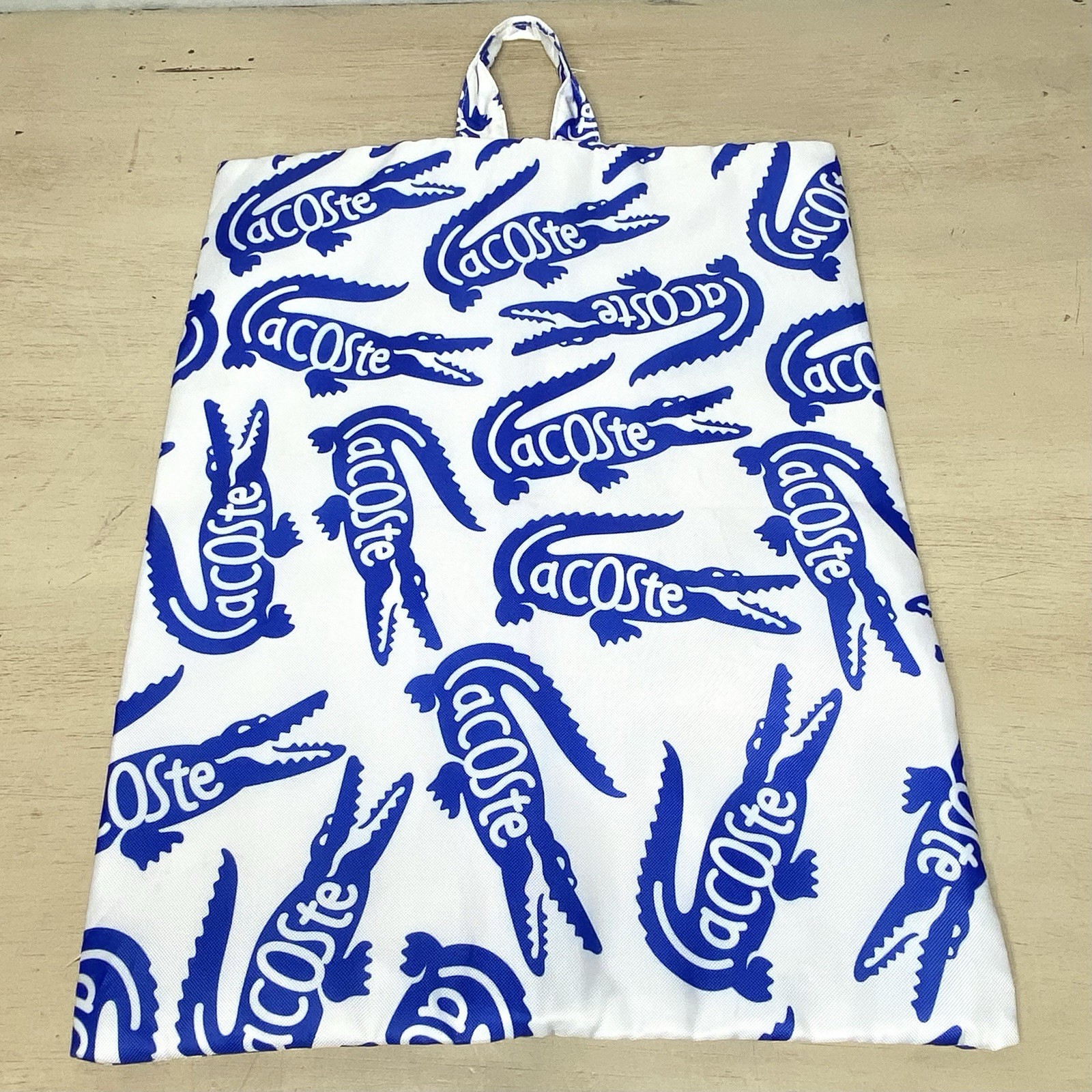 Lacoste Bag Zipper Travel Storage Case 15×12 Alligator All over Print
