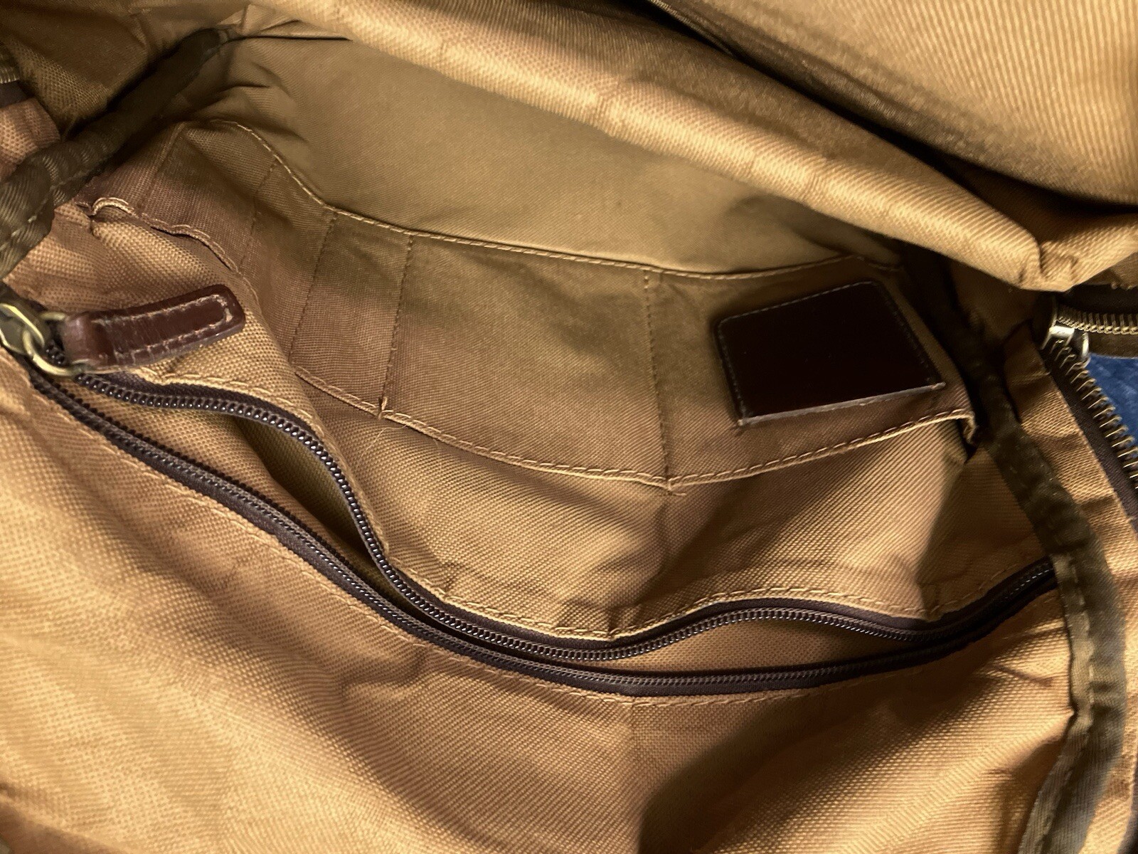 Mission Mercantile Backpack Waxed Canvas Leather Large Laptop Day Bag ISSUES