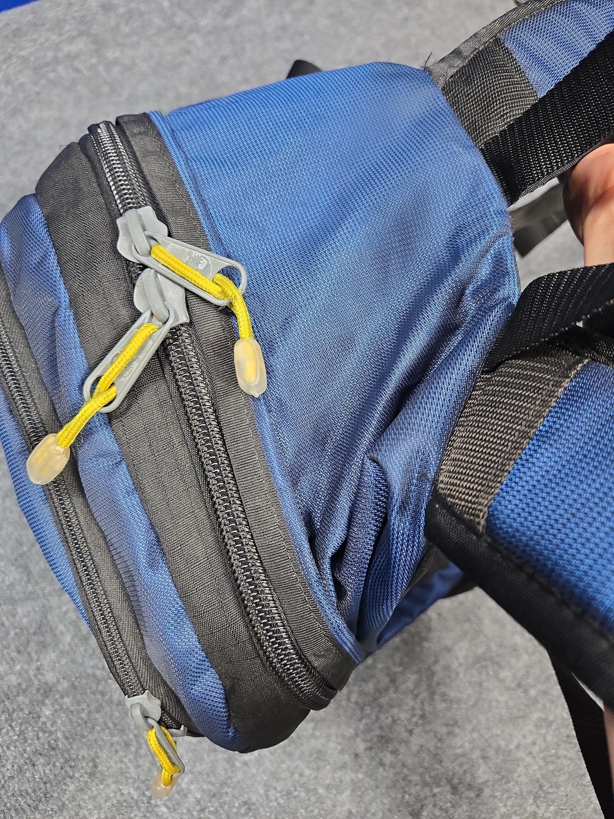 Timberland Backpack Mens Blue Black Yellow Outdoor Hiking School Travel Bag