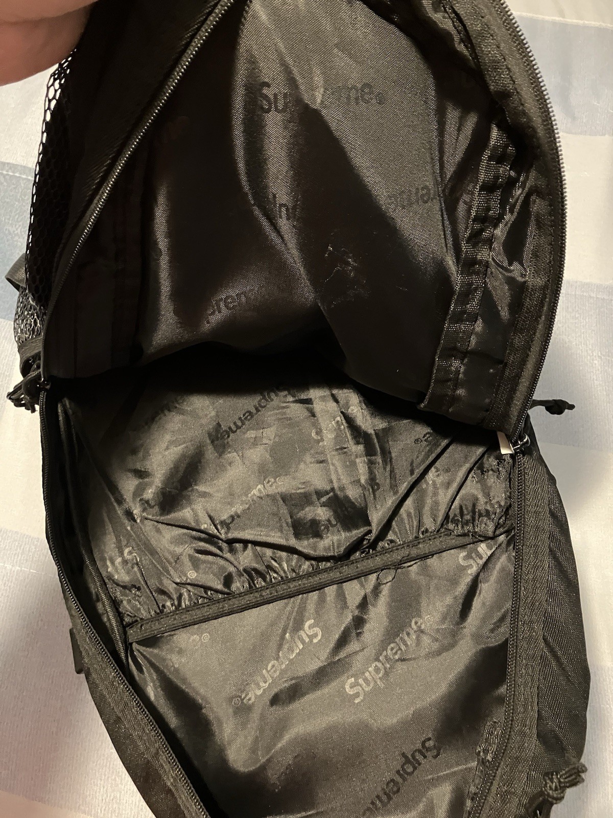 Supreme SS20 Black Mesh Backpack