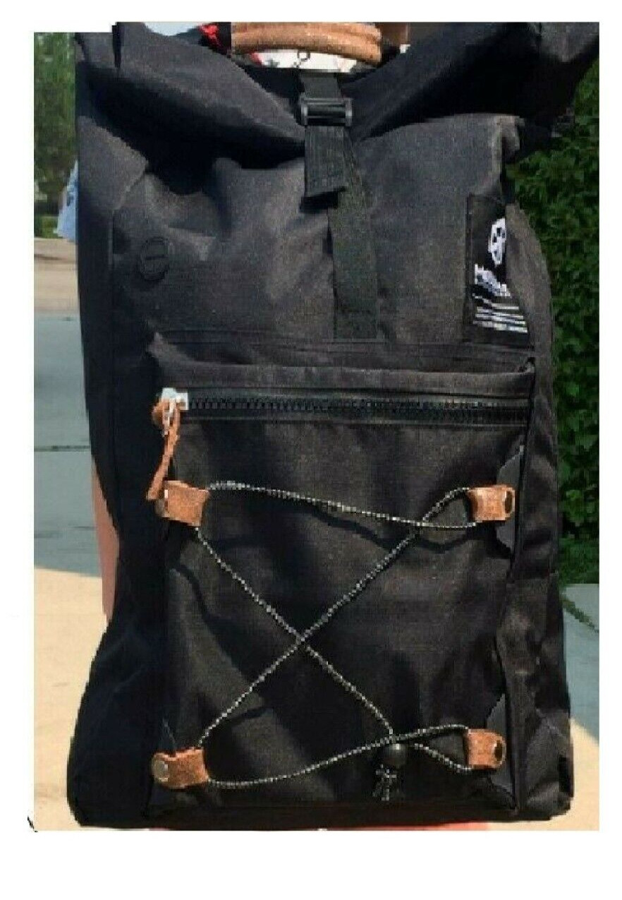 Clearance Sale BLACK backpack High School Travel Laptop Rucksack Zipper Bag NEW