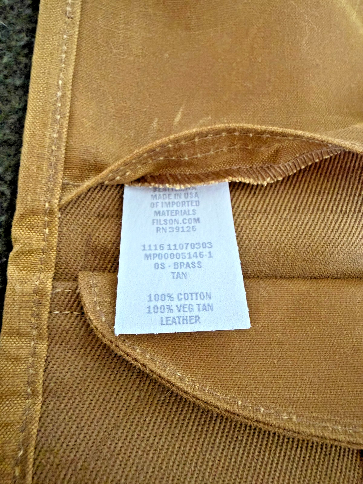 Rare | BNWT | Filson | Tool Roll | Rugged Twill & Tin Cloth | MIUSA