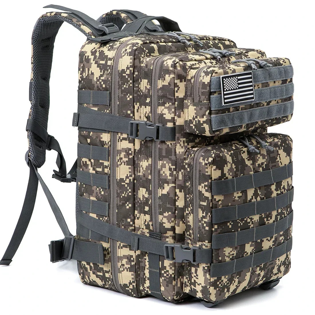 45L Tactical Backpack Large Capacity Outdoor Hiking Fitness Camping Gear Bag