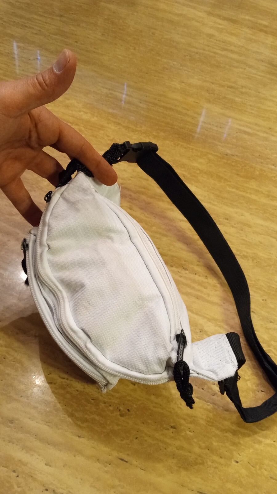 💥 Vintage 90s Dalix White Fanny Pack Sling Bag Carryall Small Travel Pack
