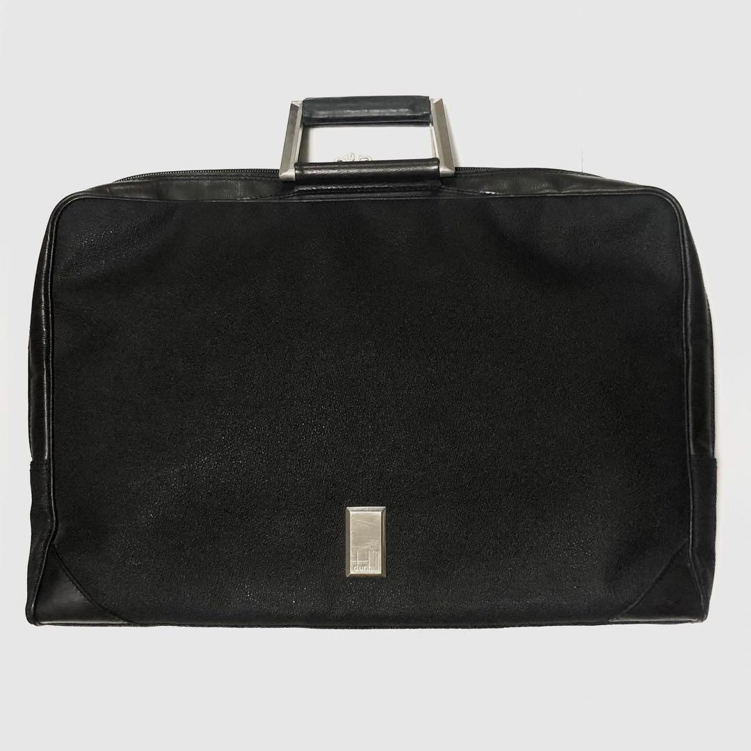 Dunhill Business Bag Briefcase Leather Dark Brown 30×43×6cm