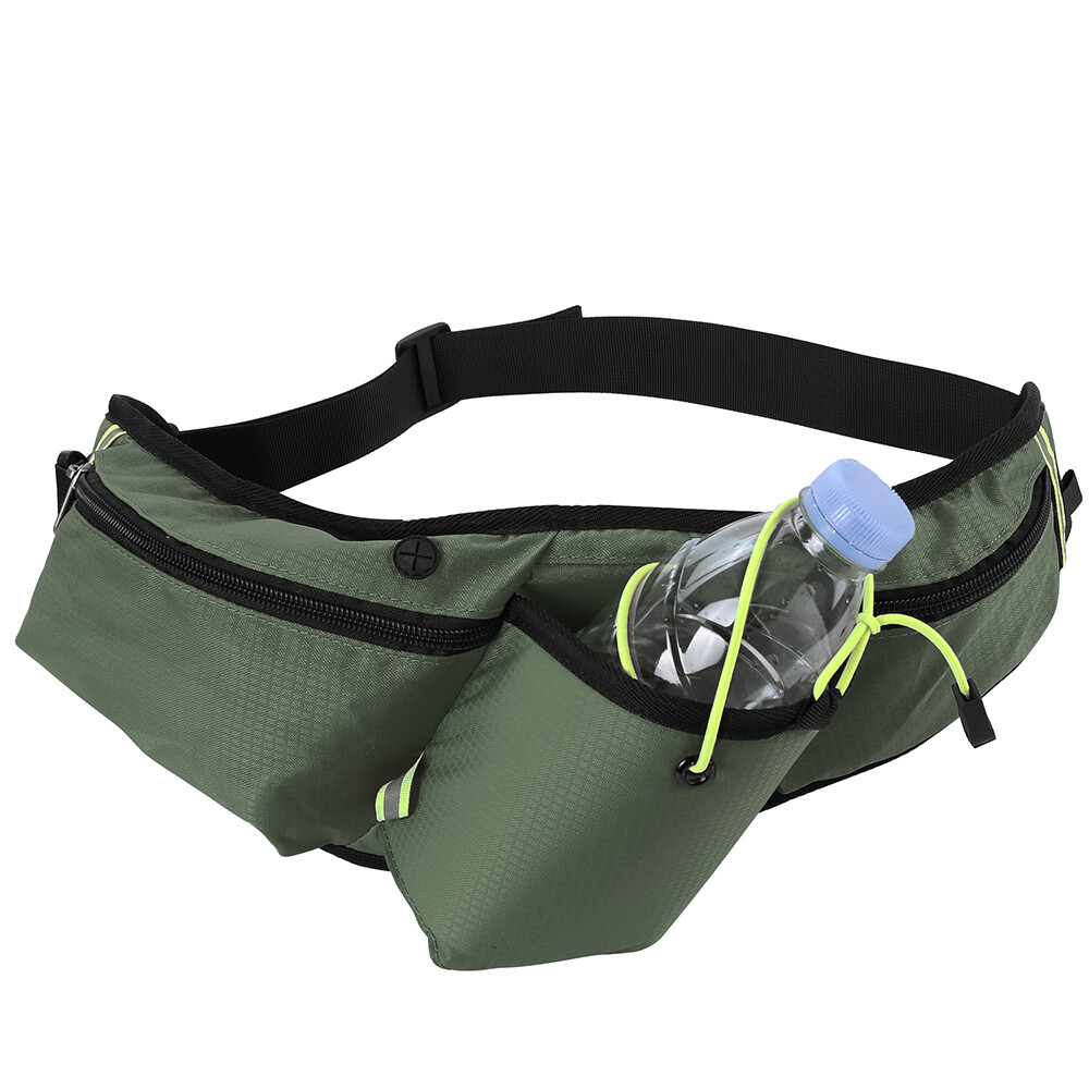 Running Belt Waist Pack Fanny Pouch Water Bottle Holder For iPhone 15 Pro Max US